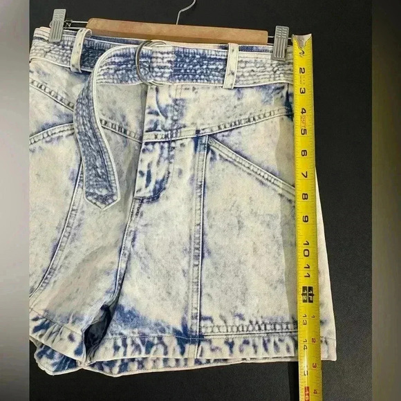 New Magali Pascal Jagger Shorts High Rise Acid Wash Hippie Festival 70 90s Y2K - Picture 11 of 16